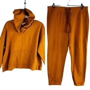 Standard James Perse Womans 3 Large Jogger Set Pull On Jogger Long Sleeve